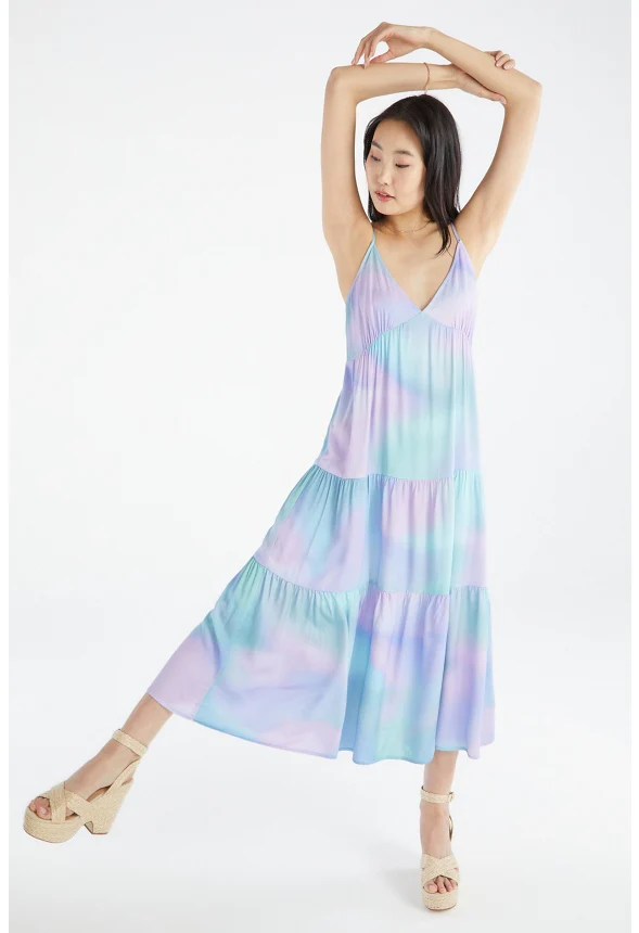 Tiered Maxi Dress - Image 3