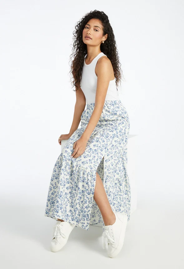 Tiered Maxi Skirt - Image 3