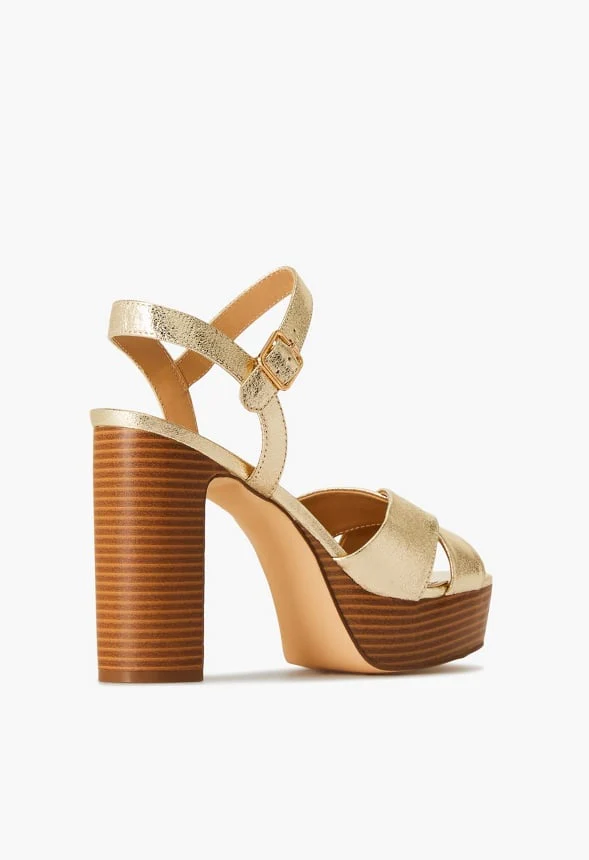 Tina Crossover Platform Sandal - Image 5