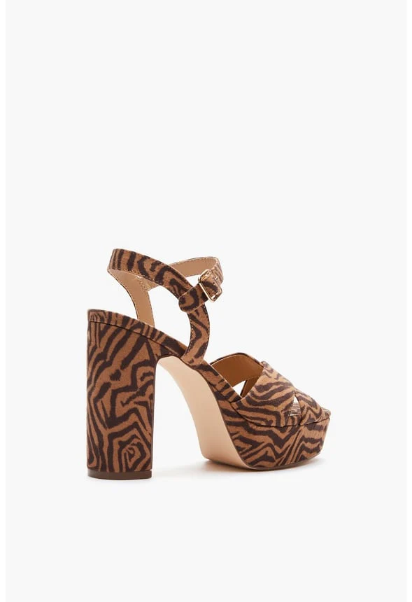 Tina Crossover Platform Sandal - Image 3