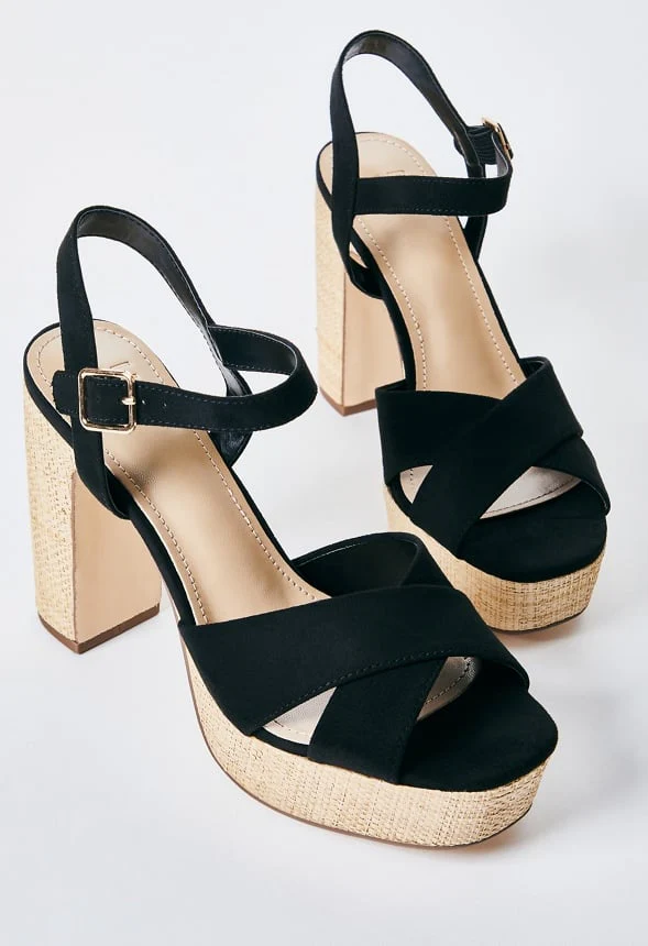 Tina Crossover Platform Sandal - Image 2