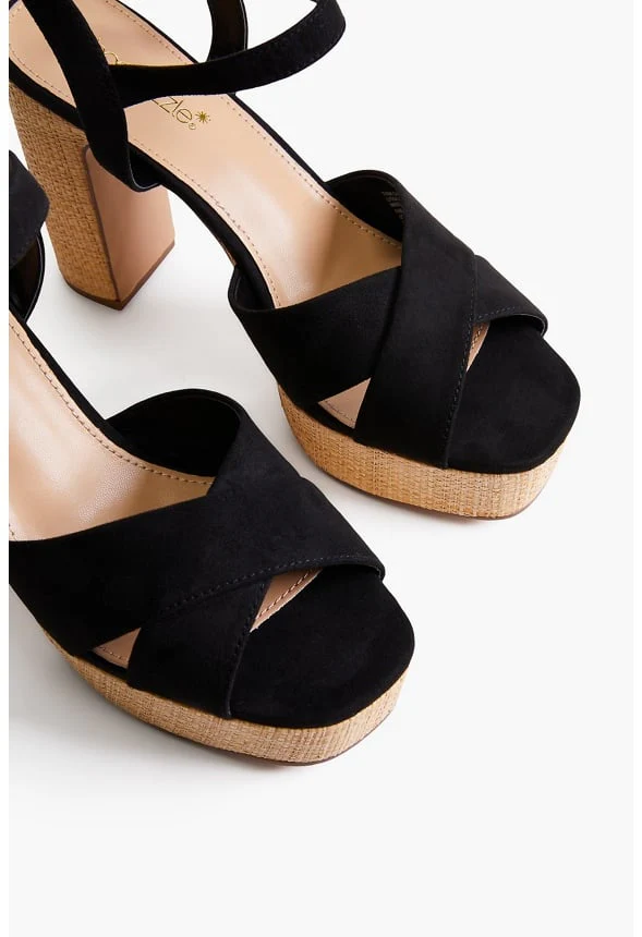 Tina Crossover Platform Sandal - Image 6