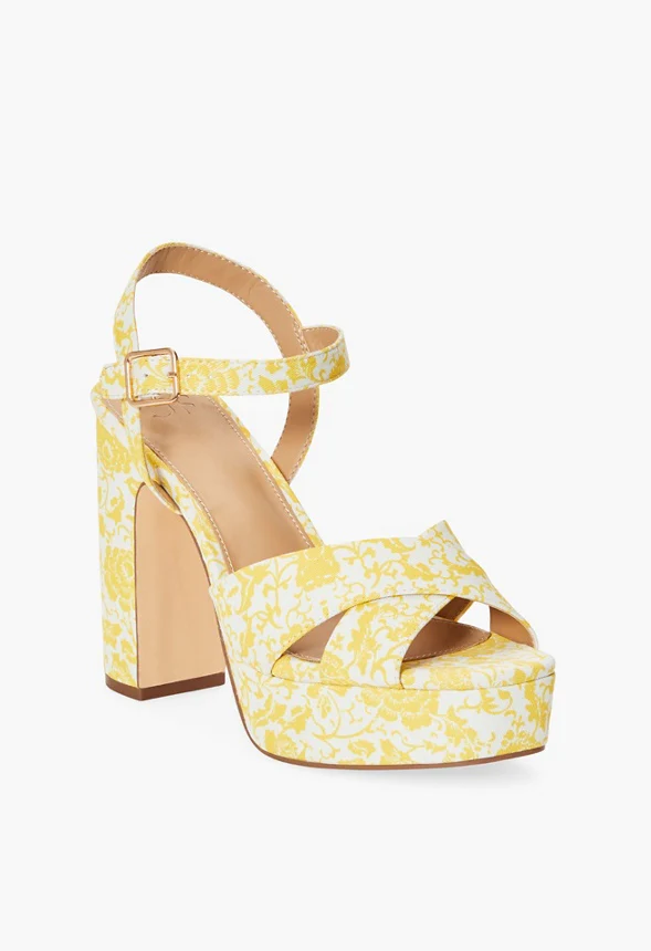 Tina Crossover Platform Sandal - Image 5