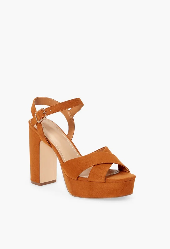 Tina Crossover Platform Sandal - Image 2