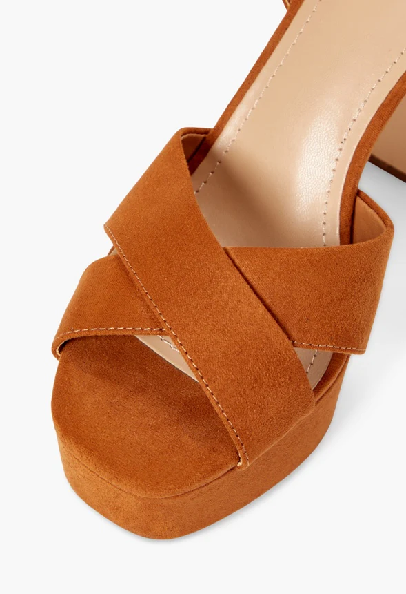 Tina Crossover Platform Sandal - Image 4