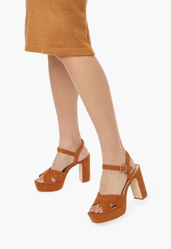 Tina Crossover Platform Sandal - Image 5