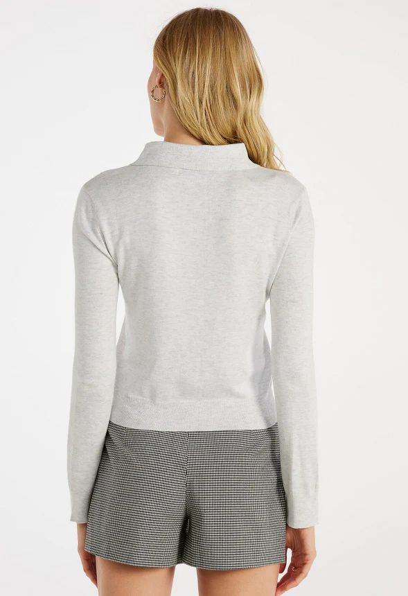 Tissue Polo Cardigan - Image 3