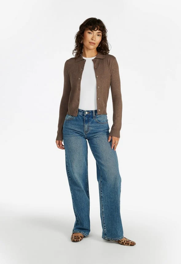 Tissue Polo Cardigan - Image 2