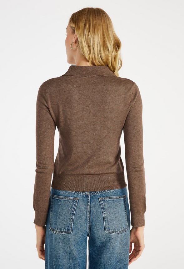 Tissue Polo Cardigan - Image 3
