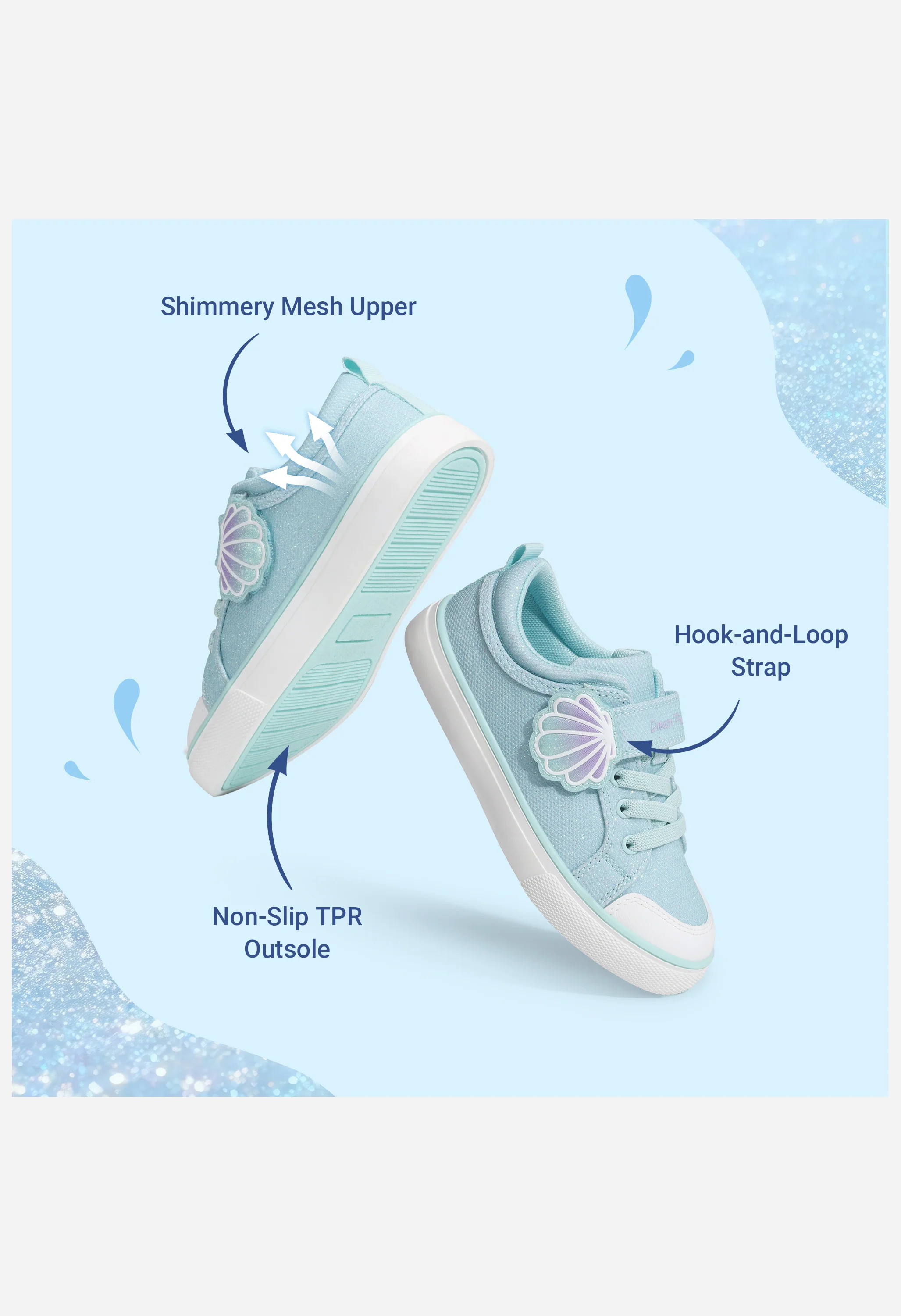 Toddler Girls' Cartoon Hook-and-Loop Sneakers - Image 5