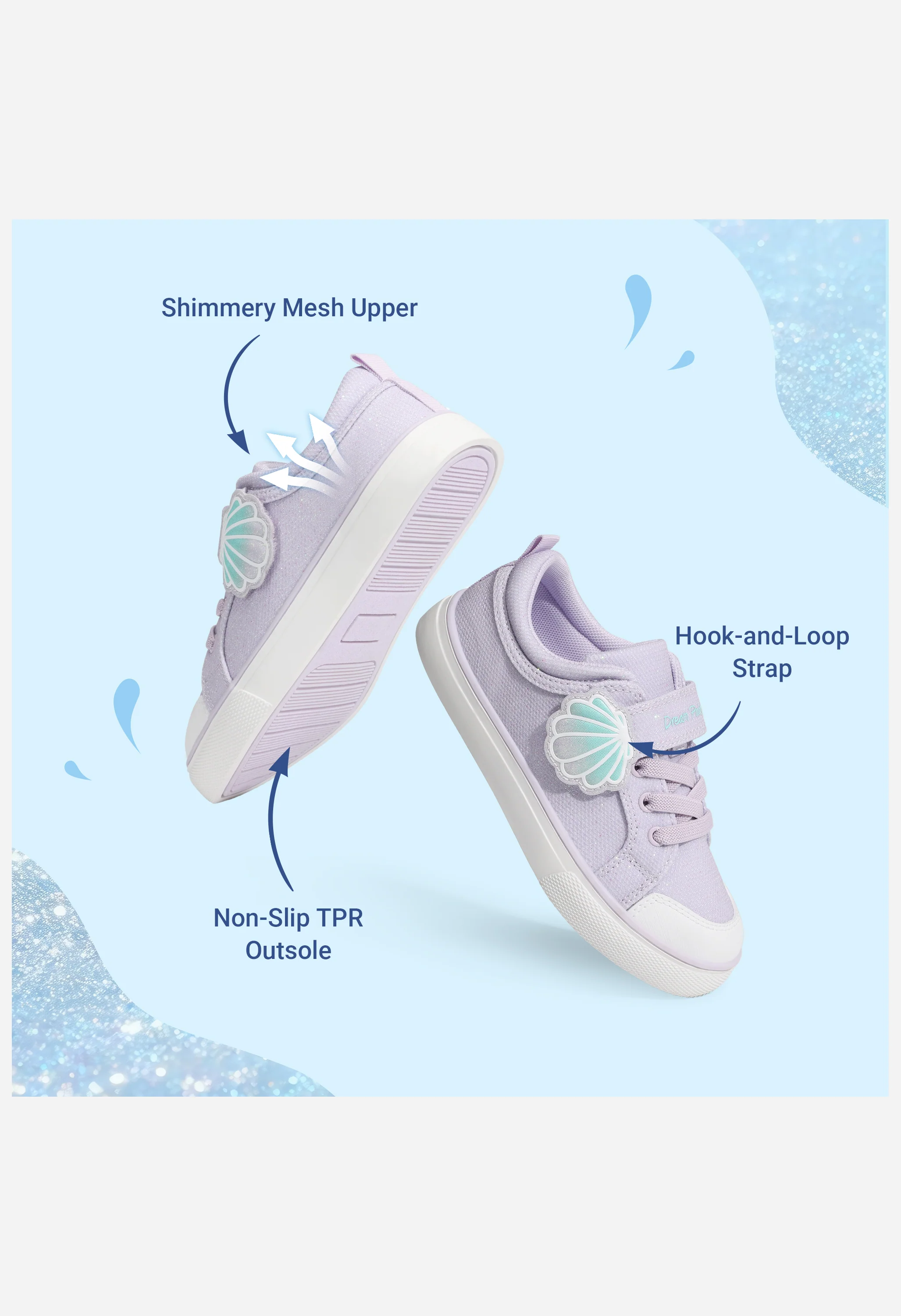 Toddler Girls' Cartoon Hook-and-Loop Sneakers - Image 4