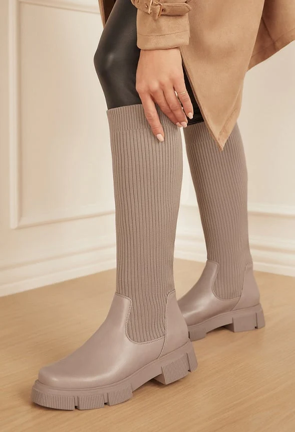 Toni Lug Sole Tall Boot - Image 2