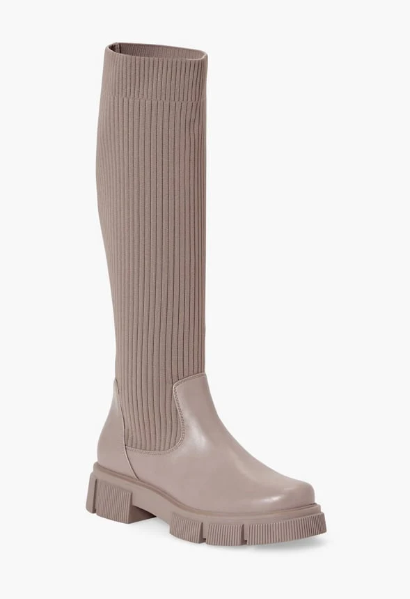 Toni Lug Sole Tall Boot - Image 5