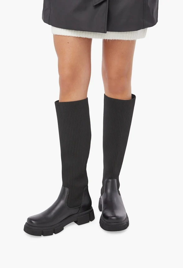 Toni Lug Sole Tall Boot - Image 5