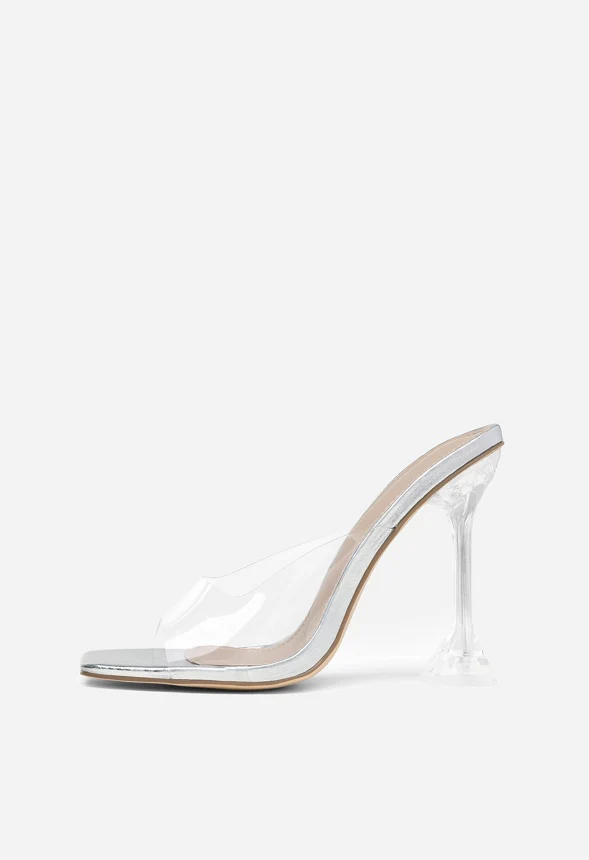 Transparent Stiletto Heel Sandal - Image 2