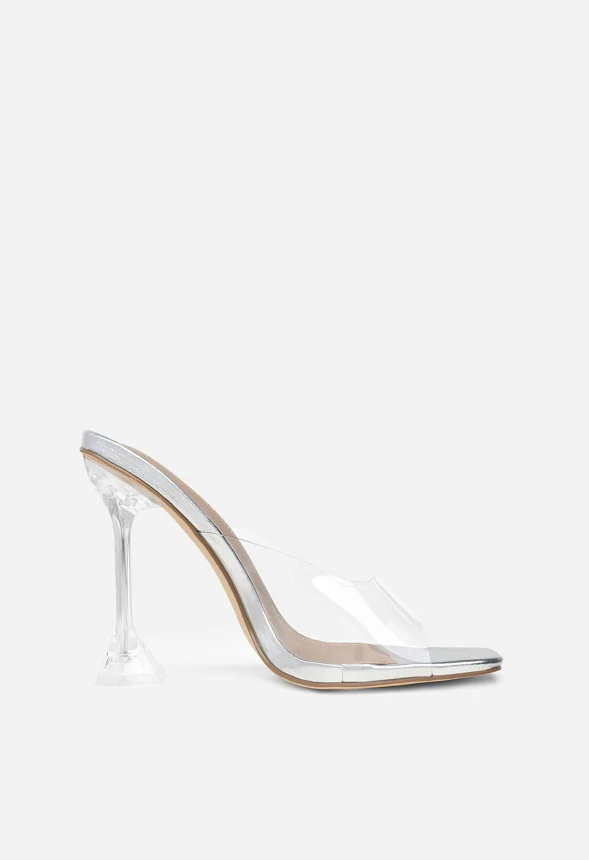 Transparent Stiletto Heel Sandal - Image 4