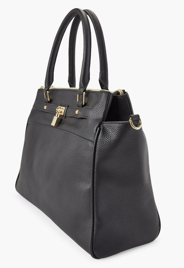 Travel Satchel With Padlock - Image 3