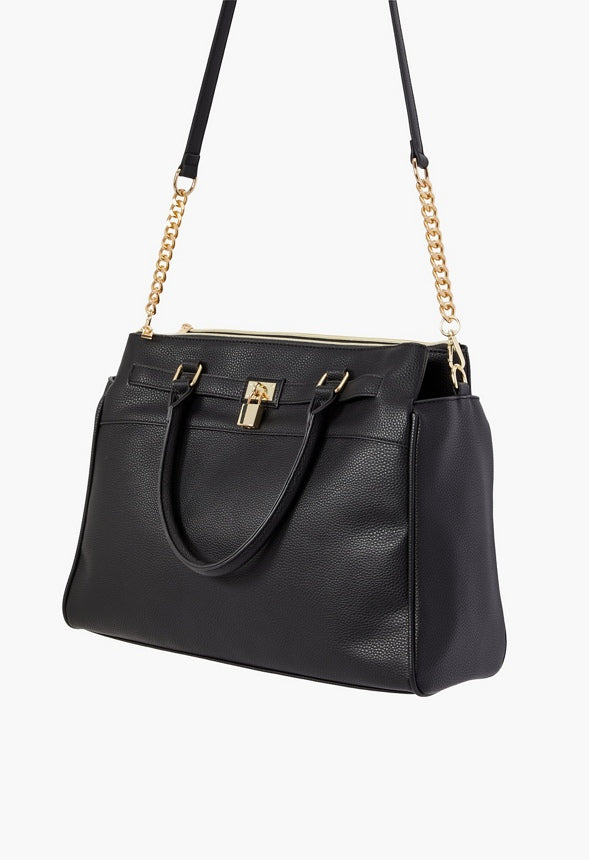 Travel Satchel With Padlock - Image 4