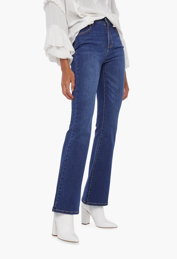 Tummy Tamer Flare Leg Jeans - Image 2