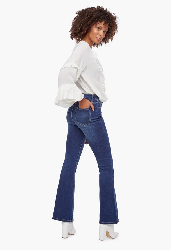 Tummy Tamer Flare Leg Jeans - Image 3