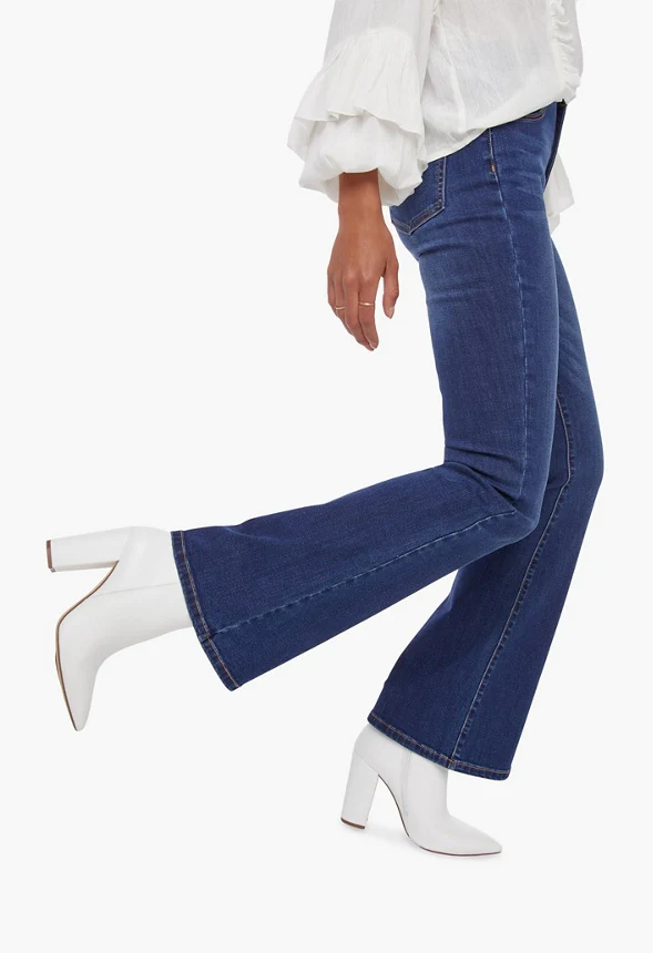 Tummy Tamer Flare Leg Jeans - Image 4
