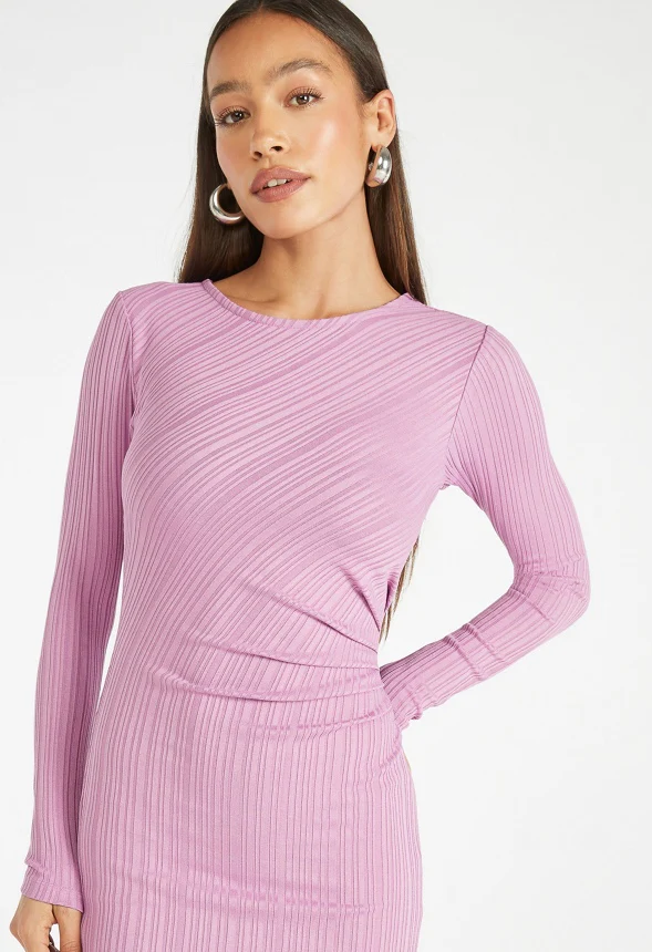 Tummy Tamer Rib Midi Dress - Image 2
