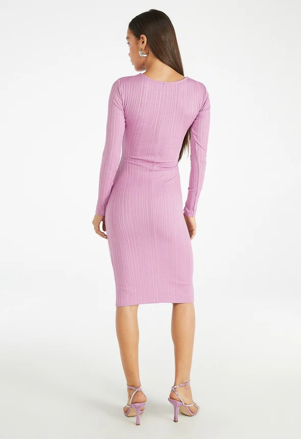 Tummy Tamer Rib Midi Dress - Image 3