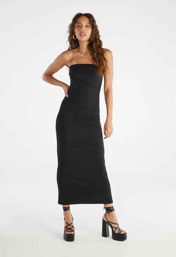Tummy Tamer Ribbed Tube Dress - Image 5
