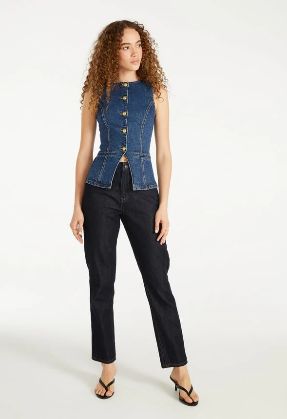 Tunic Denim Vest - Image 6