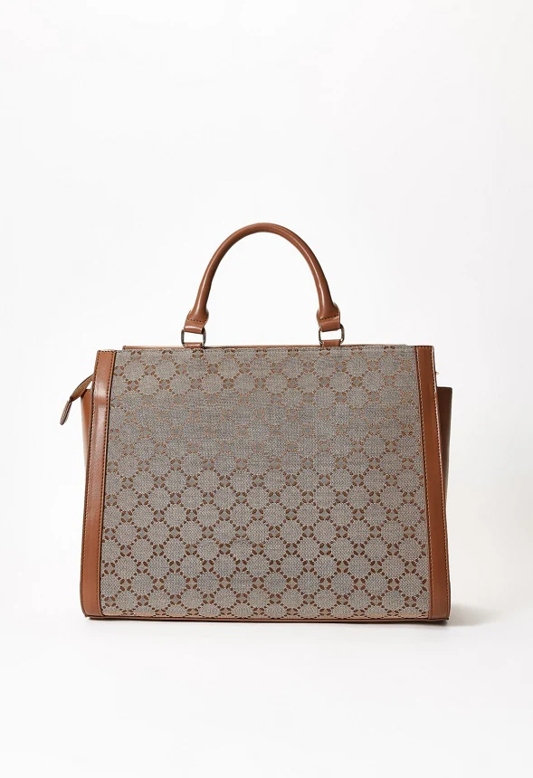 Turn Lock Top Handle Satchel - Image 3