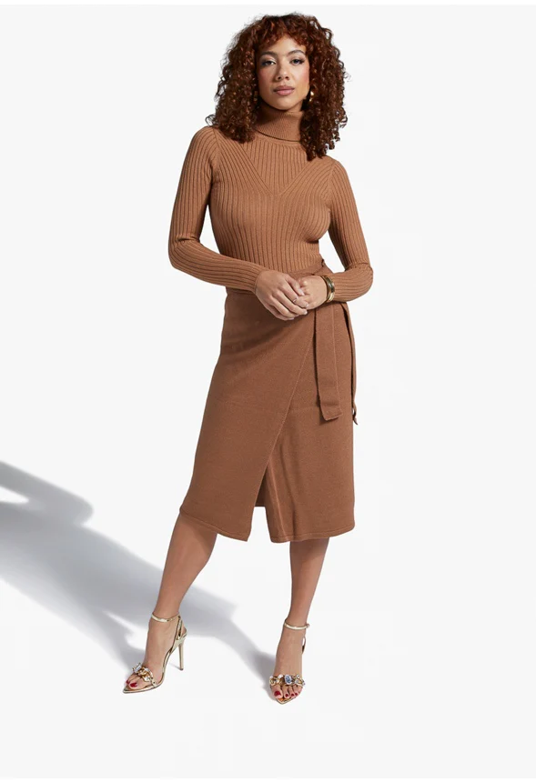 Turtleneck Rib Sweater - Image 4