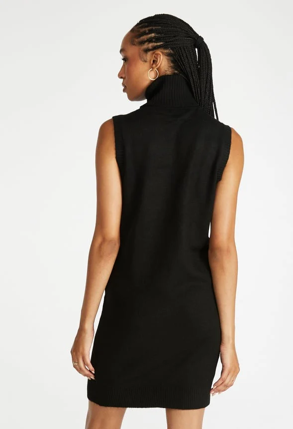 Turtleneck Sweater Dress - Image 2