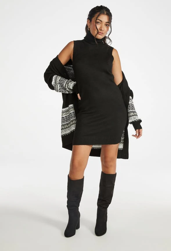 Turtleneck Sweater Dress - Image 4