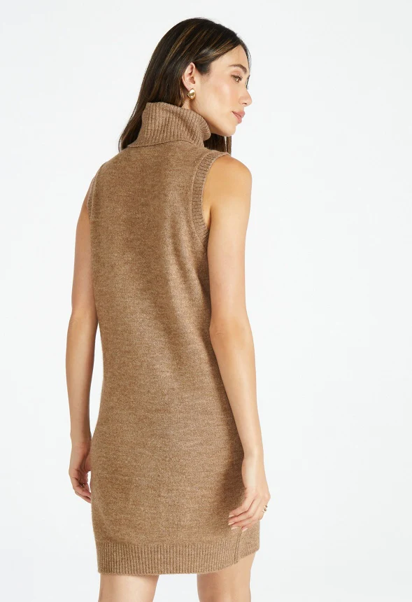 Turtleneck Sweater Dress - Image 3