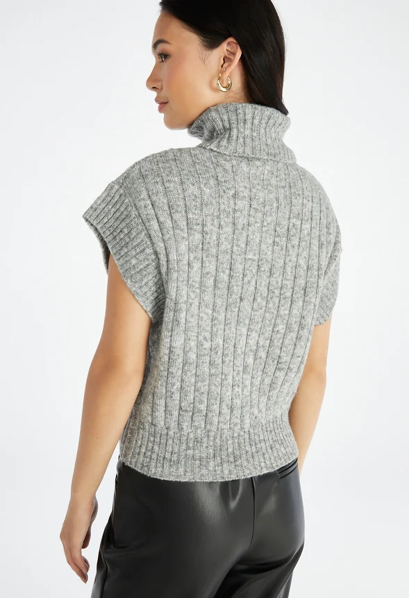 Turtleneck Sweater Vest - Image 2