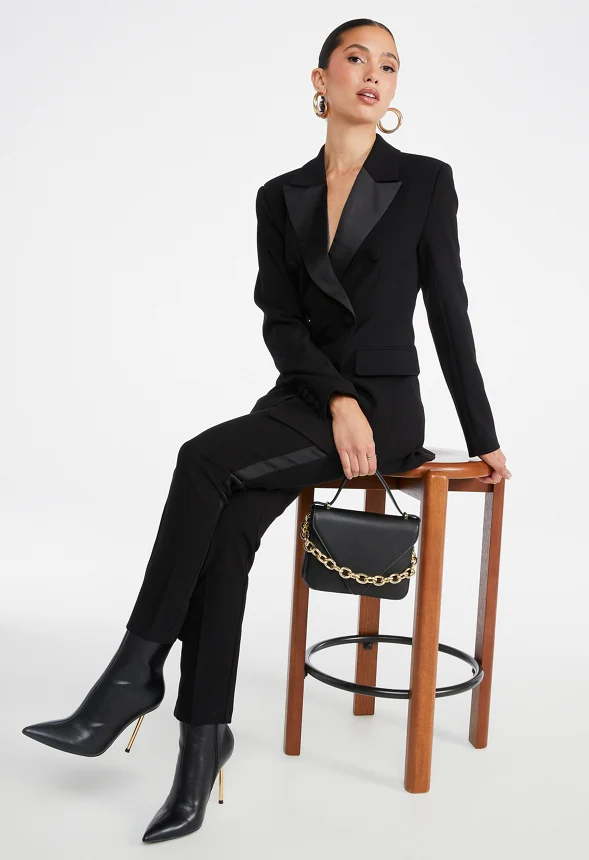 Tuxedo Satin Blazer - Image 4