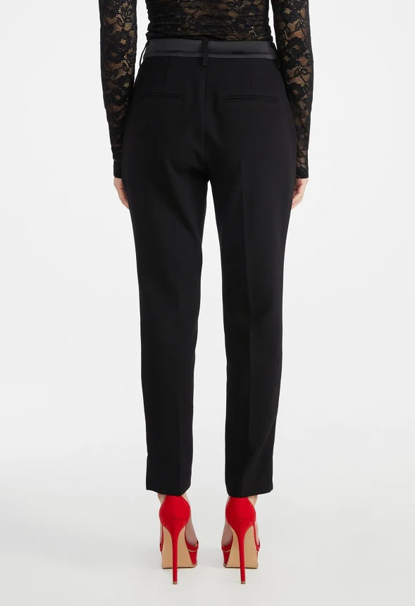 Tuxedo Satin Slim Trousers - Image 2
