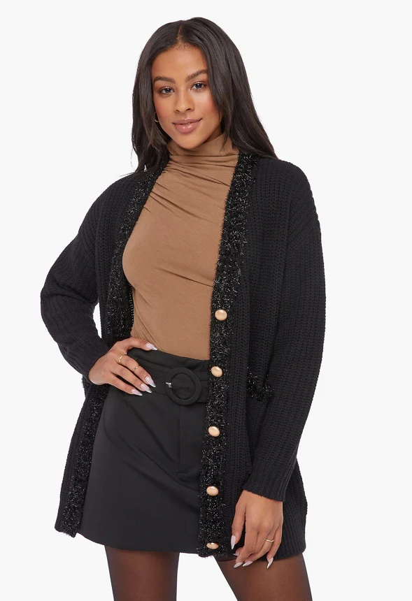 Tweed Boyfriend Cardigan