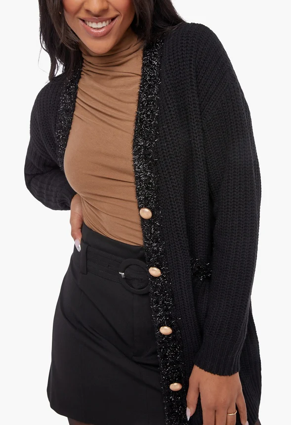 Tweed Boyfriend Cardigan - Image 4