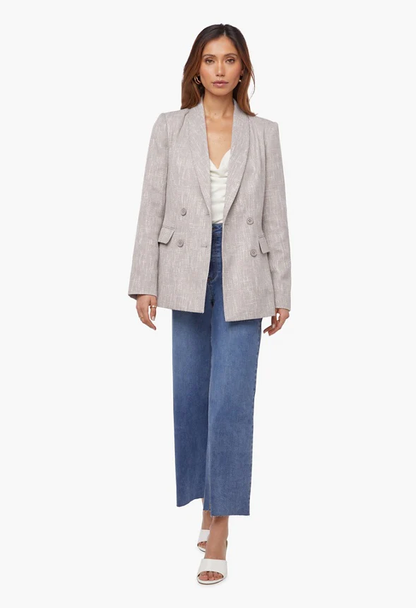Tweed Girlfriend Blazer - Image 3