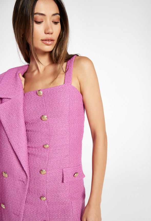 Tweed Mini Dress - Image 4