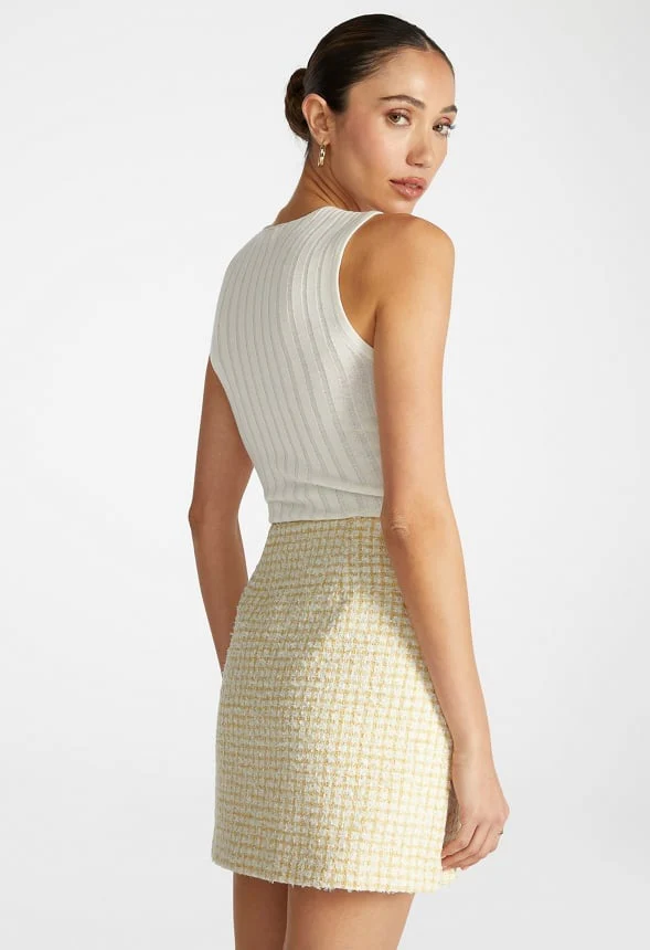 Tweed Mini Skirt - Image 3