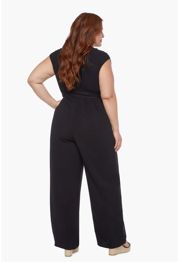 Plus Size Twist Front Jumpsuit - Image 2