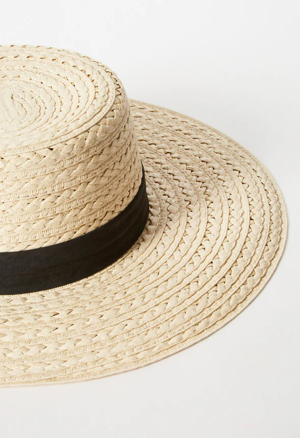 Two-Tone Boater Hat - Image 3