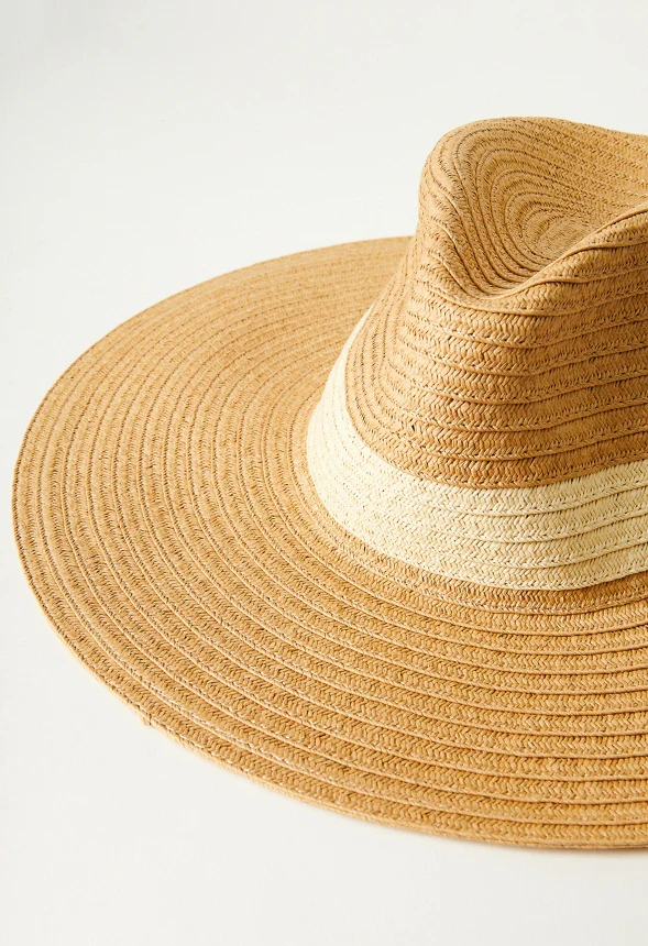 Two Tone Straw Hat - Image 2