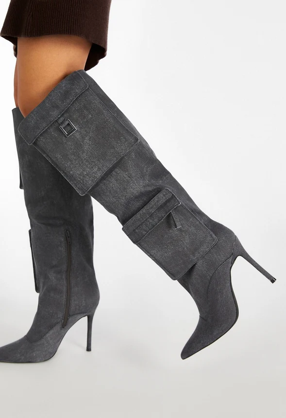 Tyla Slouchy Stiletto Boot - Image 2