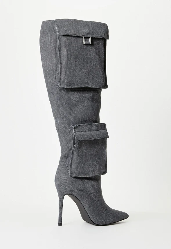 Tyla Slouchy Stiletto Boot - Image 4