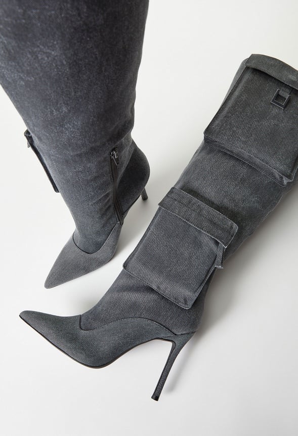 Tyla Slouchy Stiletto Boot - Image 6