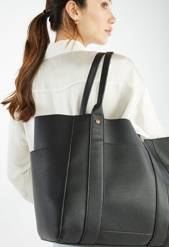Unlined Multi Pocket Tote - Image 3