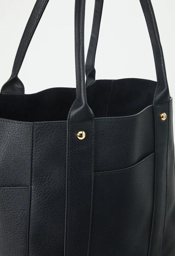 Unlined Multi Pocket Tote - Image 5